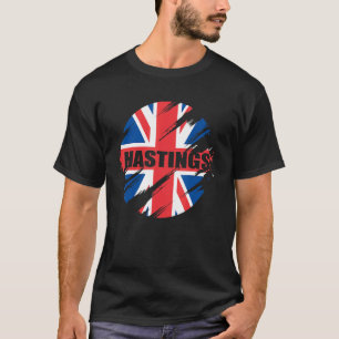 Hastings British Flag England Uk Britain Union Jac T-Shirt
