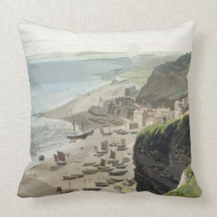 Hastings, from the East Cliff, from 'A Voyage Arou Cushion