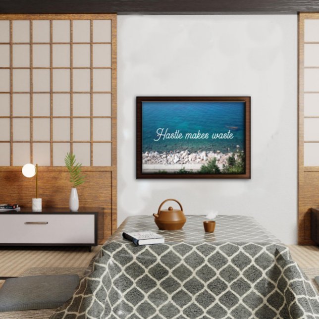 Hastle makes waste proverb poster (Creator Uploaded)