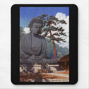 Hasui Kawase , 川瀬巴水、『 鎌倉大仏 』 Mouse Pad