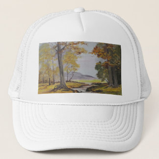 Hat Ann Hayes Painting Forest Stream