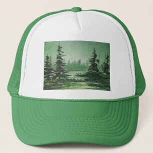 Hat Ann Hayes Painting Green Forest