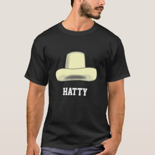 Hat cartoon image & editable text T-Shirt