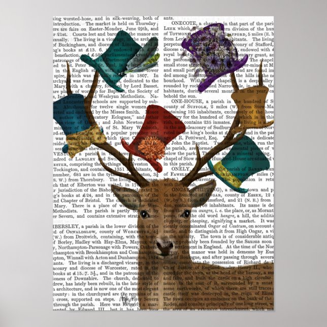 Hat Collector Deer Poster (Front)