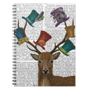 Hat Collector Deer Spiral Notebook