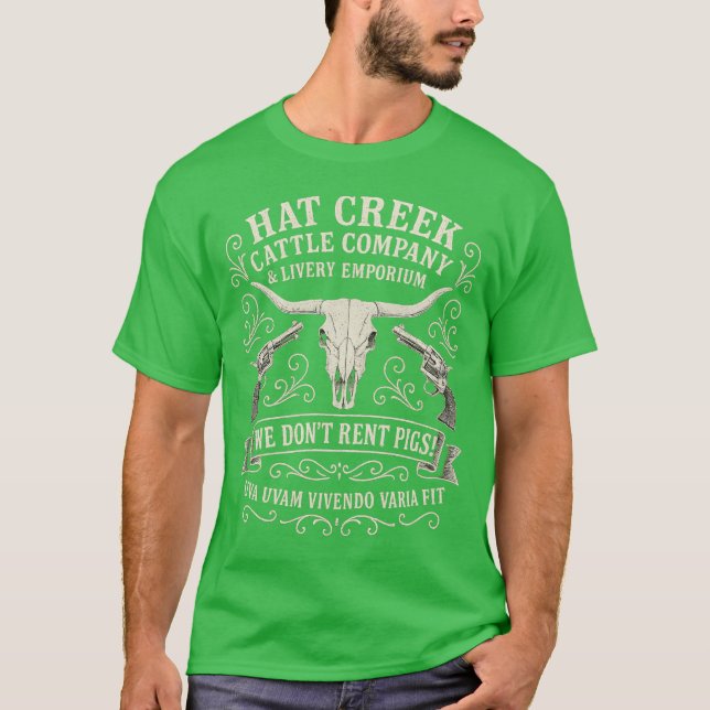 HAT CREEK CATTLE COMPANY & LIVERY EMPORIUM T-Shirt (Front)