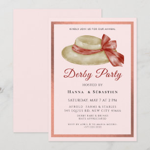 Hat Derby Party Invitation