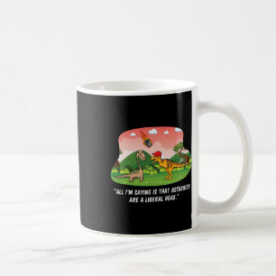 Hat Dinosaur Liberal Hoax Asteroid Anti Trump Gift Coffee Mug
