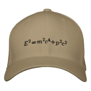 Hat: Einstein full black Embroidered Hat