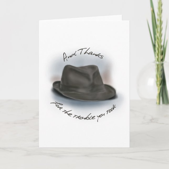 Hat for Leonard 1 Thank You Card (Front)