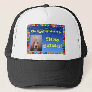 Hat Happy Birthday With Basset Hound King