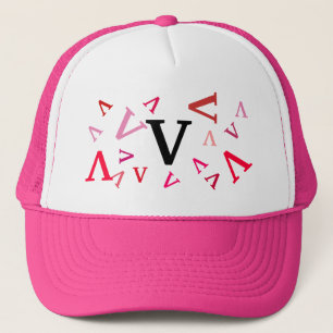 Hat - Jumbled Letters in Pinks
