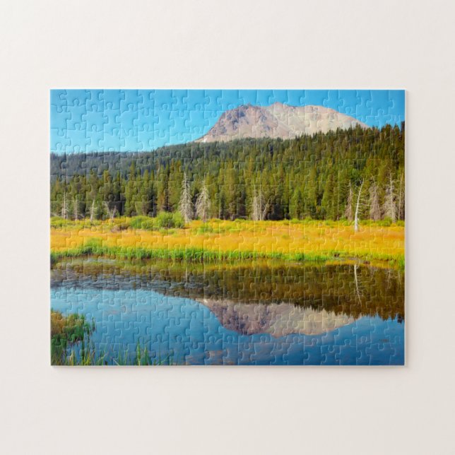 Hat Lake In Lassen Volcanic National Park Jigsaw Puzzle (Horizontal)