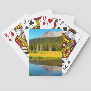 Hat Lake In Lassen Volcanic National Park Playing Cards