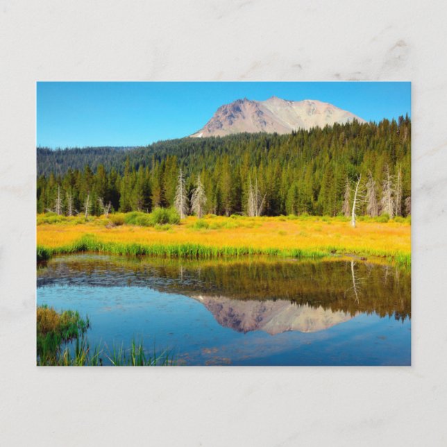 Hat Lake In Lassen Volcanic National Park Postcard (Front)