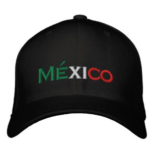 Hat: Mexico lindo, tri-colour Embroidered Hat