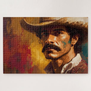 Hat mexico strong courage moustache bright jigsaw puzzle