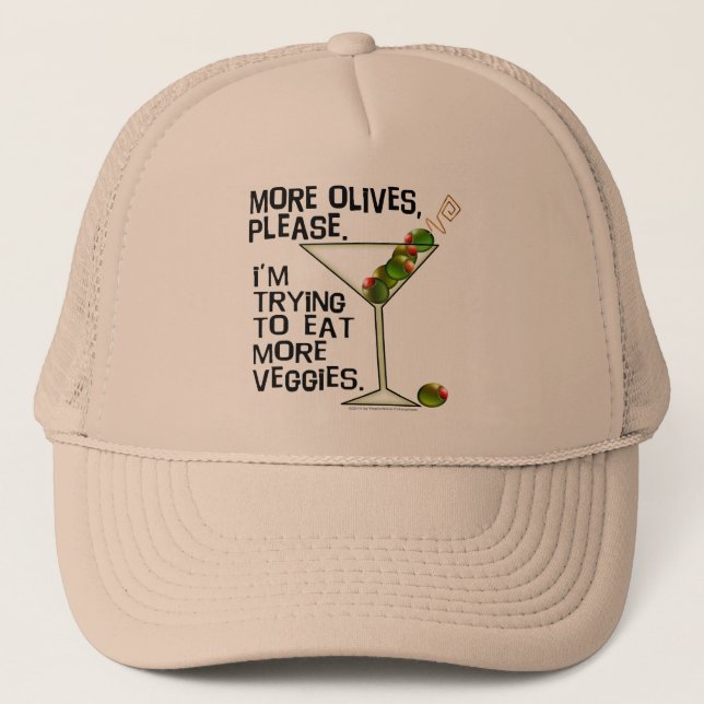 HAT - More Olives. Eating Veggies! (Front)