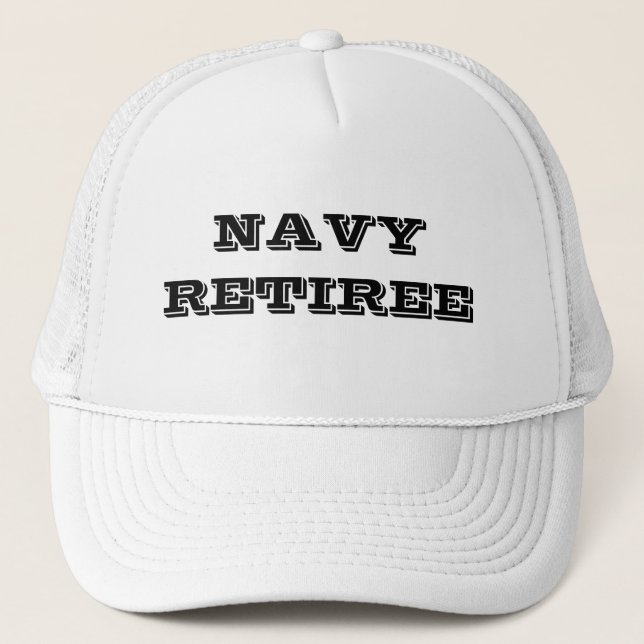 Hat Navy Retiree (Front)