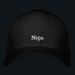 Hat "Nope"<br><div class="desc">This hat embodies the usual feeling of most days.  When everything is too much,  and you want the world to know it.</div>