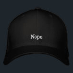 Hat "Nope"<br><div class="desc">This hat embodies the usual feeling of most days.  When everything is too much,  and you want the world to know it.</div>