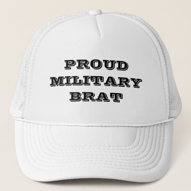 Hat Proud Military Brat (Front)