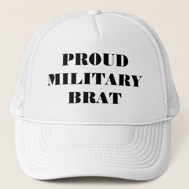 Hat Proud Military Brat (Front)