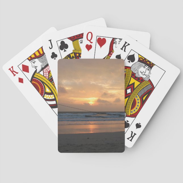 Hat Rin Beach Sunrise ... Koh Phangan, Thailand Playing Cards (Back)