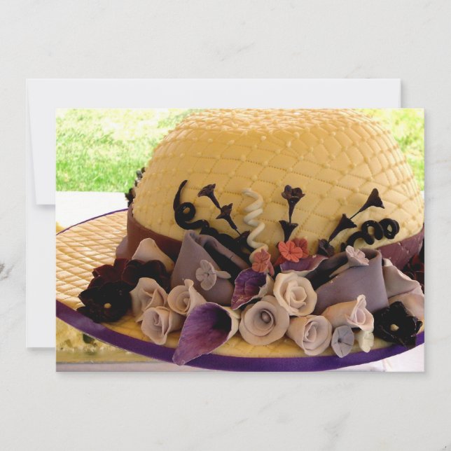 Hat shaped invitations (Front)