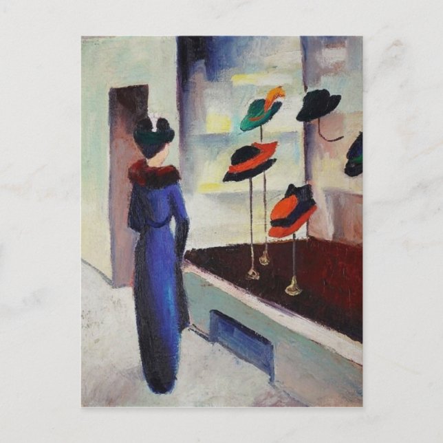 Hat Shop - August Macke Postcard (Front)