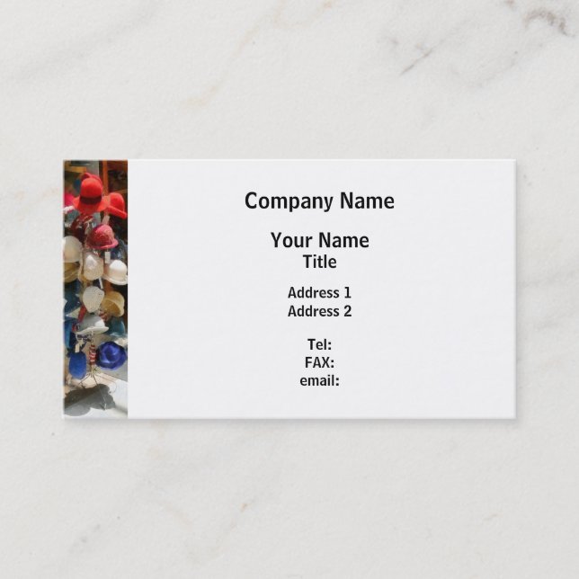 hat Shop Business Card (Front)