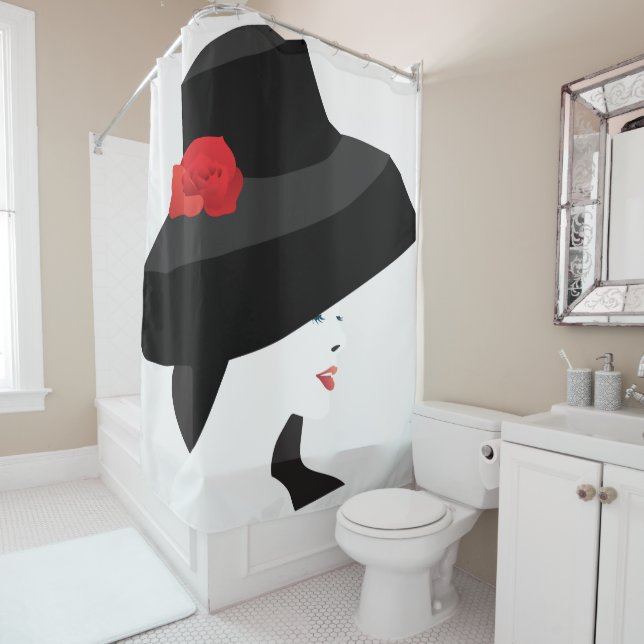 hat shower curtain (In Situ)
