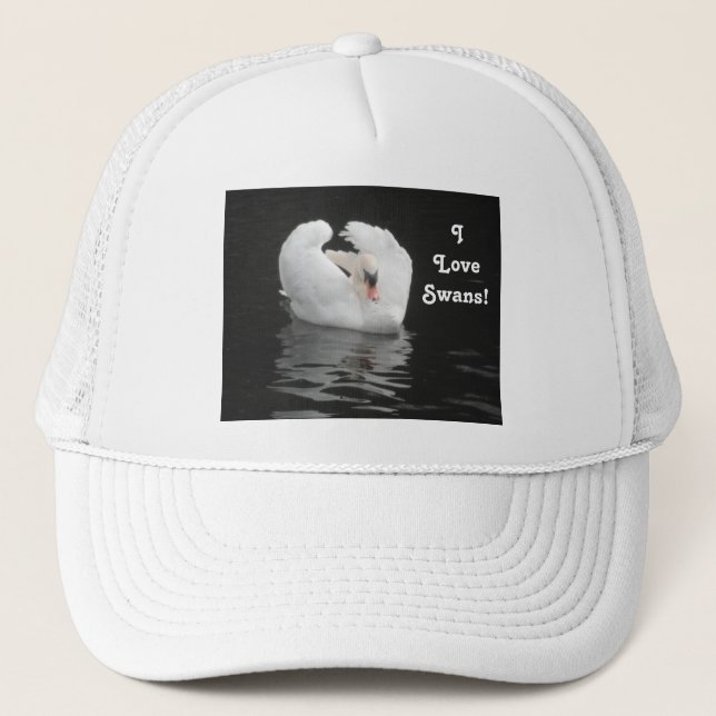 Hat Swan Swimming, I Love Swans (Front)