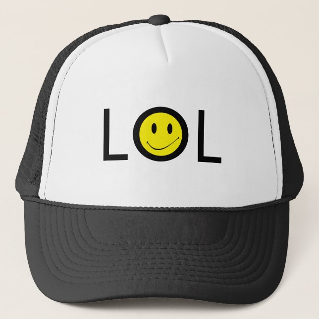 Hat ~ Texting Mod LOL w/ Retro Face (Front)