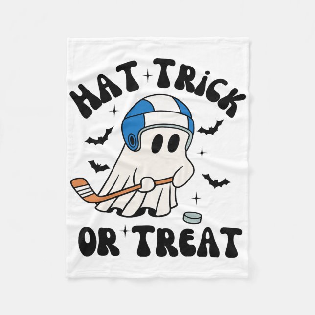 Hat Trick Or Treat (1)  Fleece Blanket (Front)