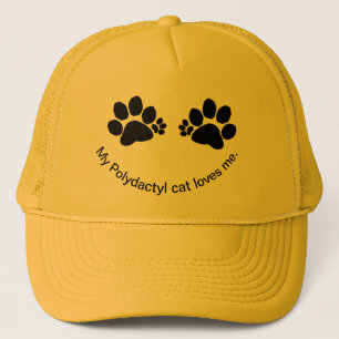 Hat, Trucker - Polydactyl Paw Prints Hat