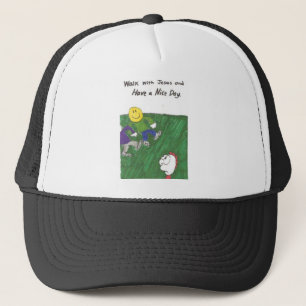 Hat with animated funny church sayings