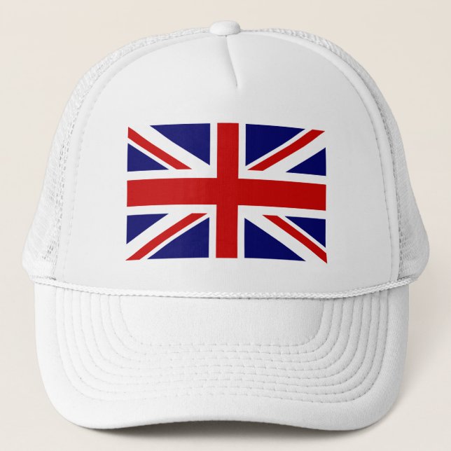 Hat with british union jack flag (Front)