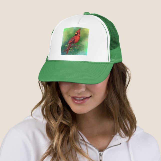 Hat with Cardinal Bird (In Situ)