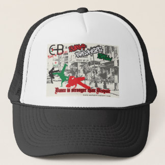 Hat with CBC poster by Chantal Parratt