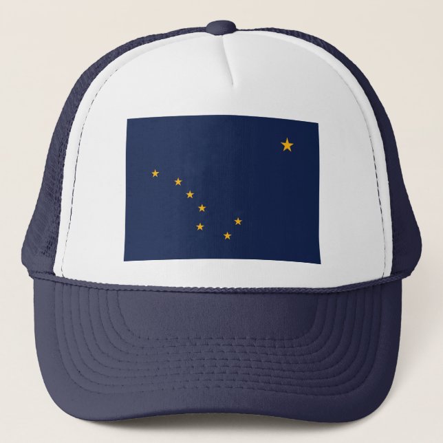 Hat with Flag of  Alaska State - USA (Front)