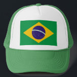 Hat with Flag of Brazil<br><div class="desc">Add a touch of Brazilian pride to your headwear collection with our exclusive hat featuring the flag of Brazil! Crafted with meticulous attention to detail, this hat is more than just functional; it's a celebration of Brazilian heritage and cultural pride. The bold design proudly showcases the iconic green field with...</div>