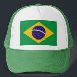 Hat with Flag of Brazil<br><div class="desc">Add a touch of Brazilian pride to your headwear collection with our exclusive hat featuring the flag of Brazil! Crafted with meticulous attention to detail, this hat is more than just functional; it's a celebration of Brazilian heritage and cultural pride. The bold design proudly showcases the iconic green field with...</div>
