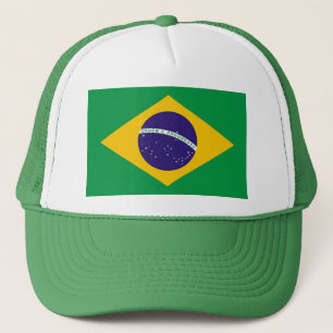 Hat with Flag of Brazil