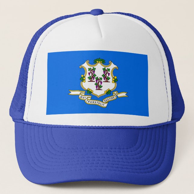 Hat with Flag of  Connecticut State - USA (Front)