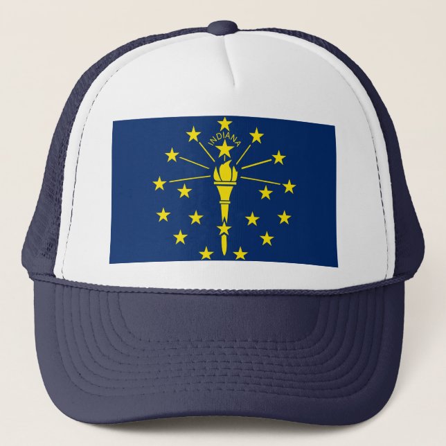 Hat with Flag of  Indiana State - USA (Front)