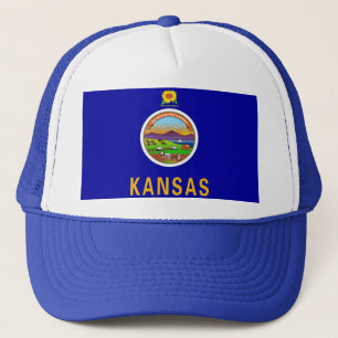 Hat with Flag of Kansas State - USA