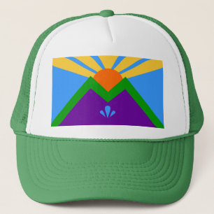 Hat with Flag of Manitou Springs, Colorado