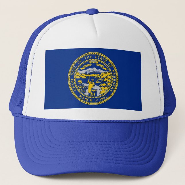 Hat with Flag of Nebraska State - USA (Front)