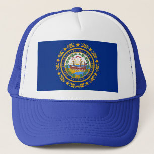 Hat with Flag of New Hampshire State - USA